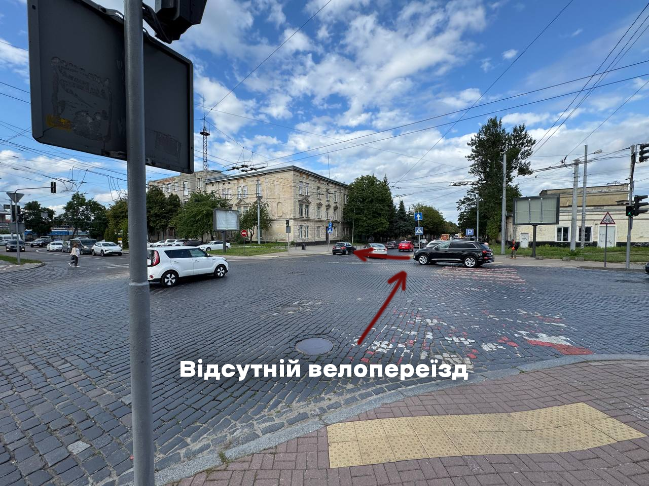 Відсутні велопереїзди через городоцьку